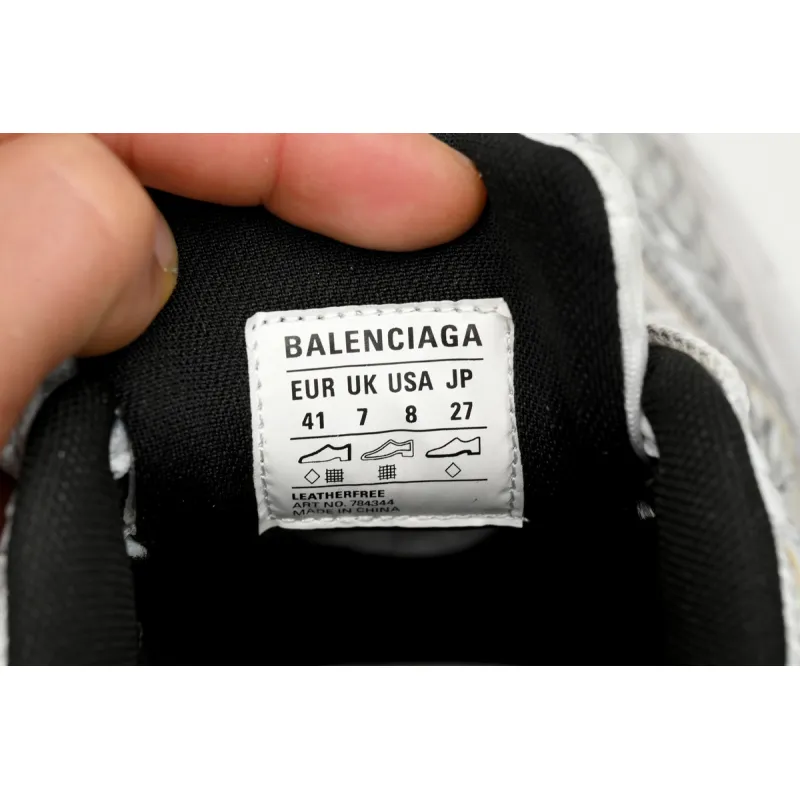 Balenciaga 10XL Sneaker In White/Black/Gris 784342 W2MV2 9110