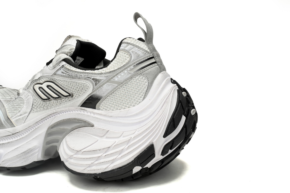 Balenciaga 10XL Sneaker In White/Black/Gris 784342 W2MV2 9110