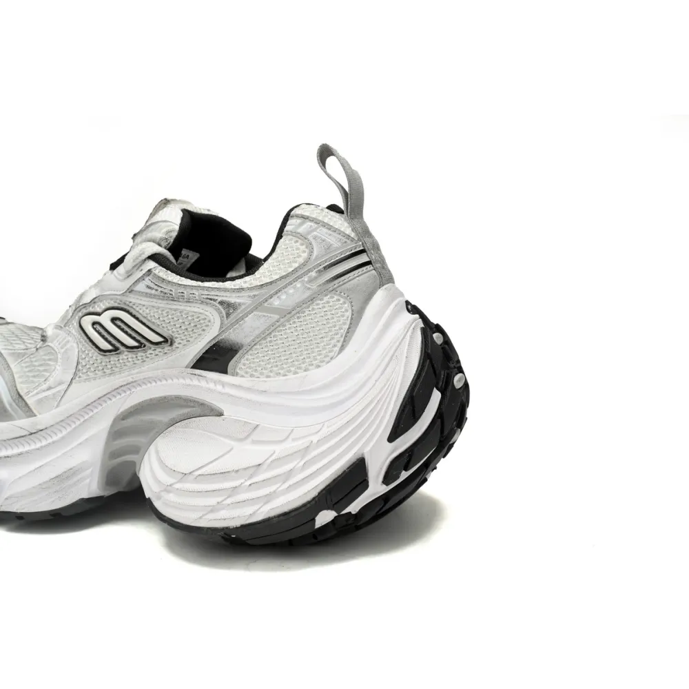 Balenciaga 10XL Sneaker In White/Black/Gris 784342 W2MV2 9110