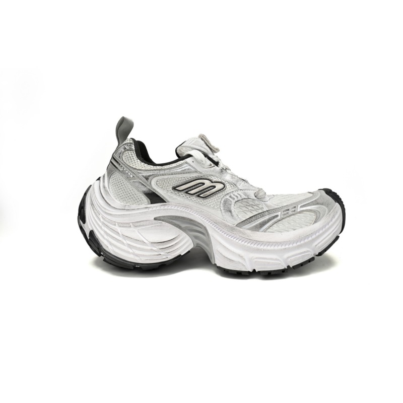 Balenciaga 10XL Sneaker In White/Black/Gris 784342 W2MV2 9110