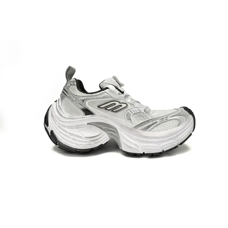 Balenciaga 10XL Sneaker In White/Black/Gris 784342 W2MV2 9110