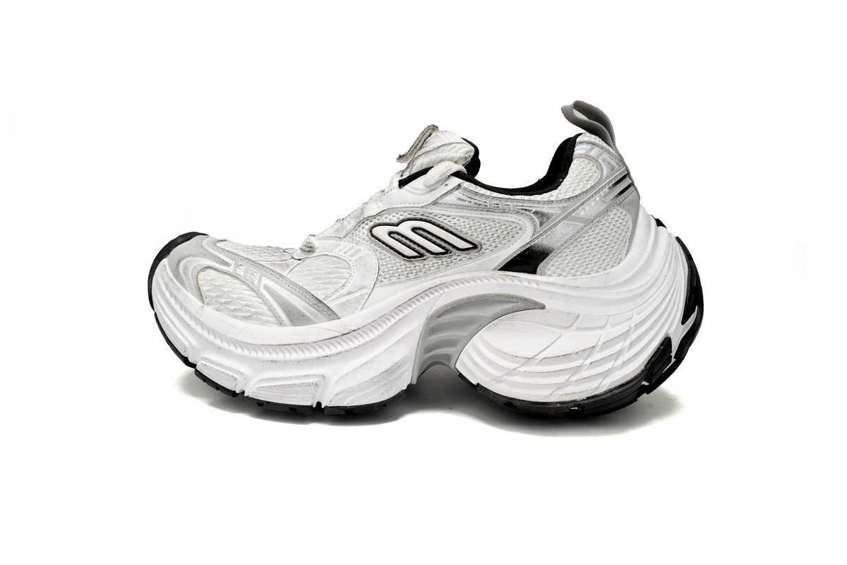 Balenciaga 10XL Sneaker In White/Black/Gris 784342 W2MV2 9110
