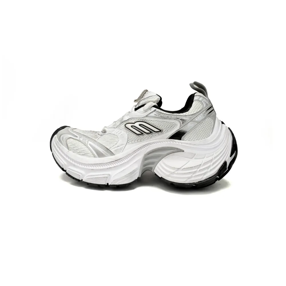 Balenciaga 10XL Sneaker In White/Black/Gris 784342 W2MV2 9110