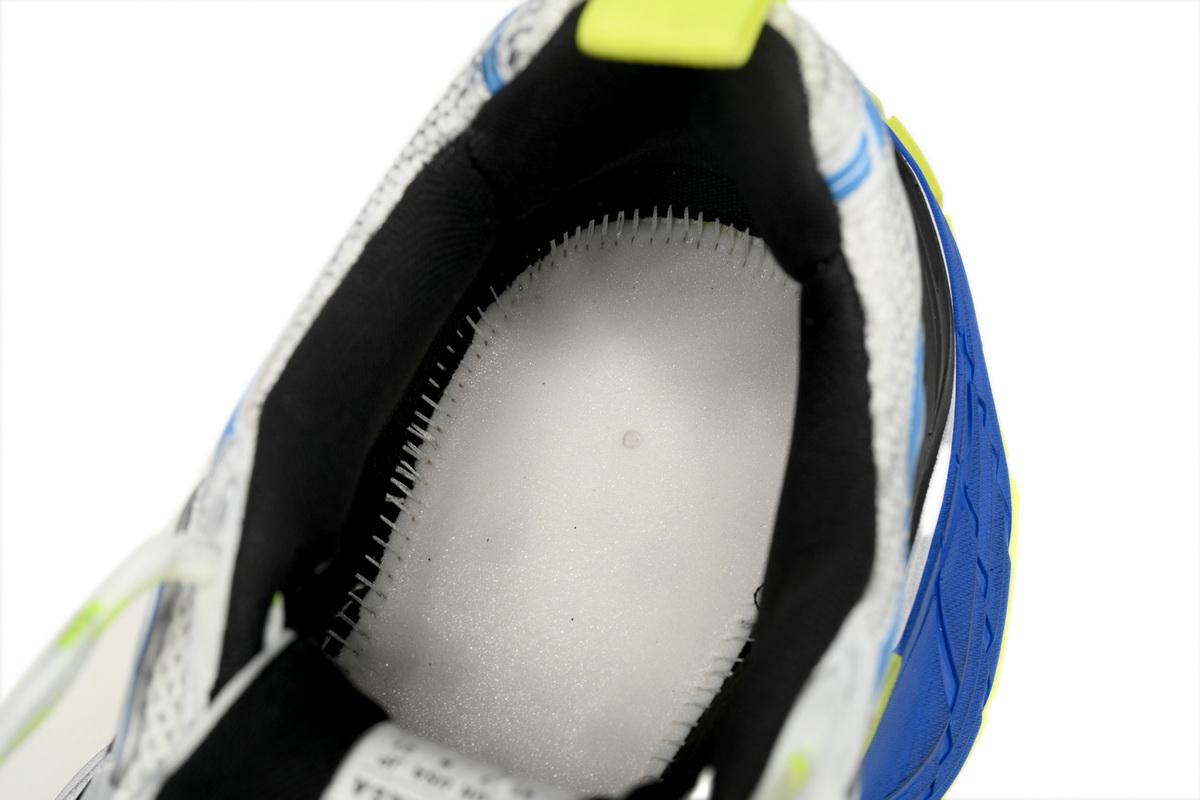 Balenciaga 10XL Sneaker In White/Blue/Fluorescent Green 784342 W2MV2 7019