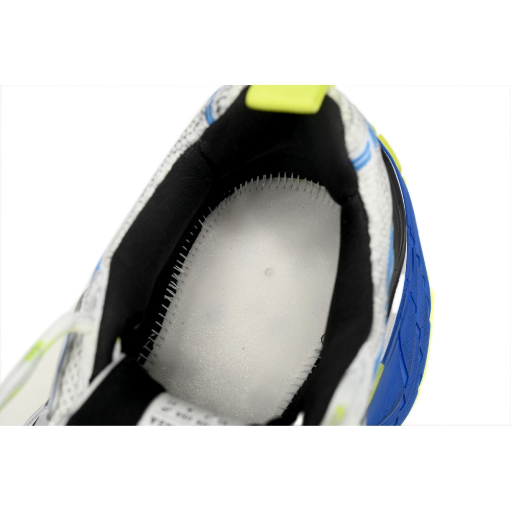 Balenciaga 10XL Sneaker In White/Blue/Fluorescent Green 784342 W2MV2 7019