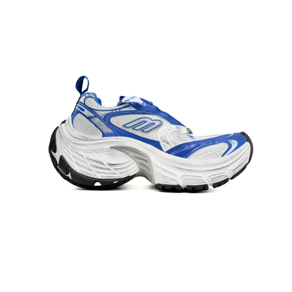 Balenciaga 10XL Sneaker In White/Gray/Black/Blue 784342 W2MV2 1214