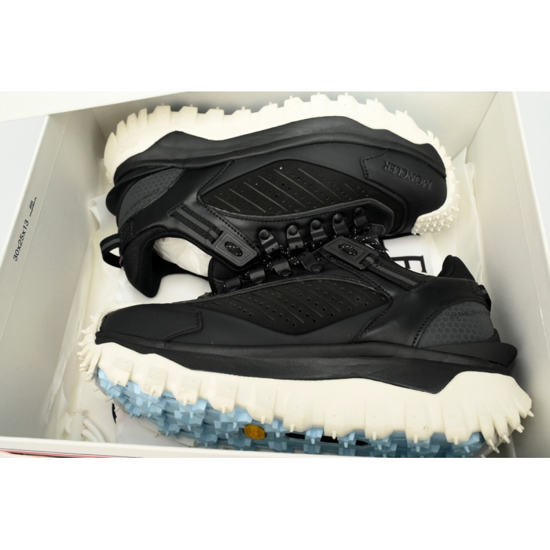 Moncler Trailgrip Leather Black And White J109B 4M00020 M3211