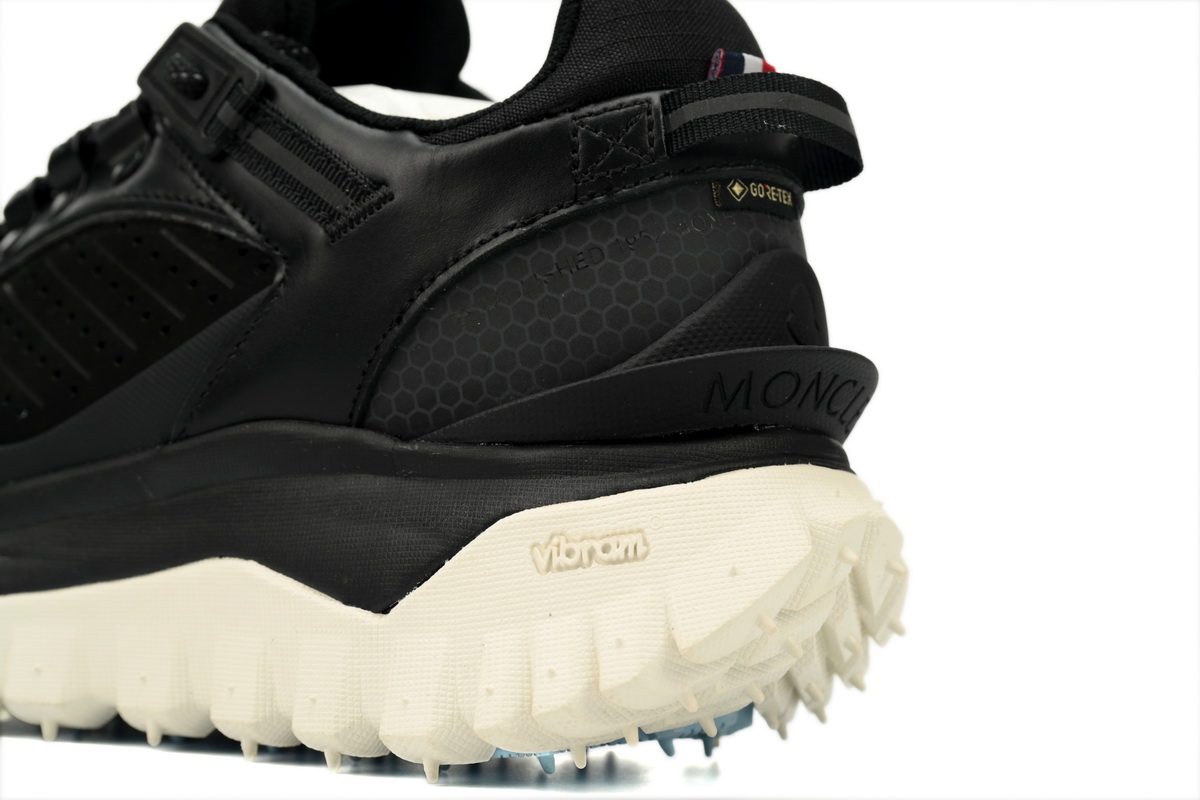 Moncler Trailgrip Leather Black And White J109B 4M00020 M3211