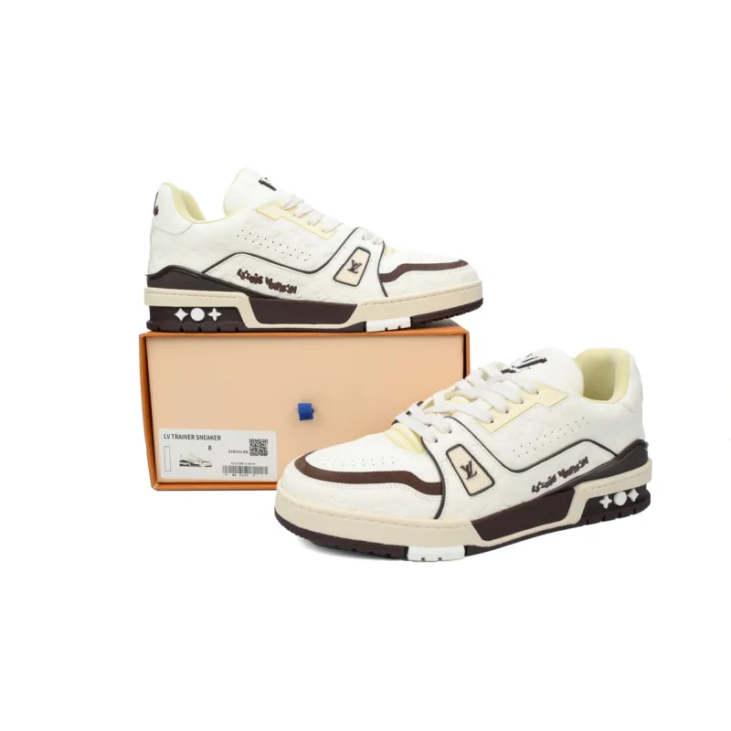 Louis Vuitton by Tyler, the Creator LV Trainer White Mocha 1ACR5I