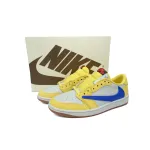 PK God Batch Air Jordan 1 Retro Low OG SP Travis Scott Canary DZ4137-700