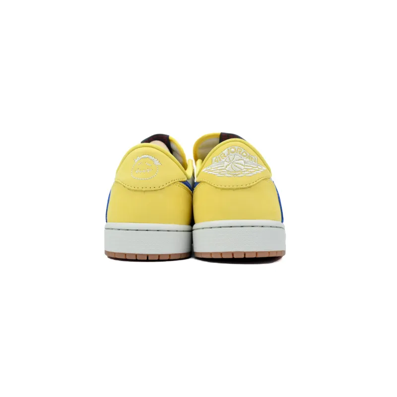 PK God Batch Air Jordan 1 Retro Low OG SP Travis Scott Canary DZ4137-700