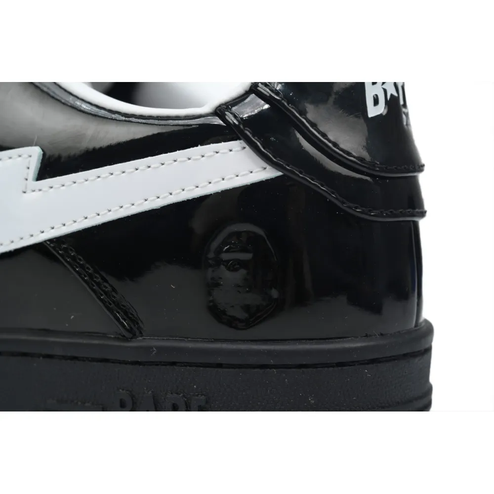 a bathing ape bape sta #2 black patent 0zxshw 291 302m