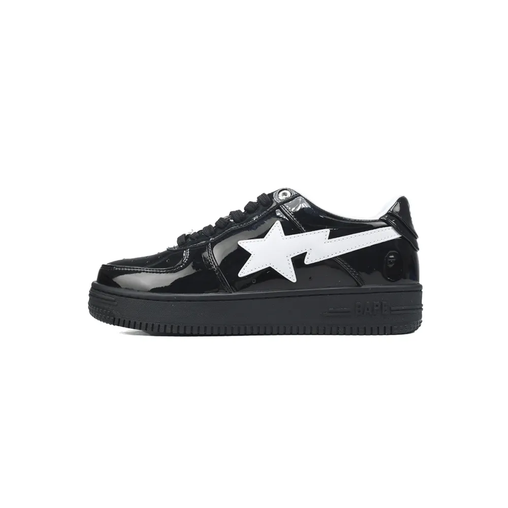 a bathing ape bape sta #2 black patent 0zxshw 291 302m