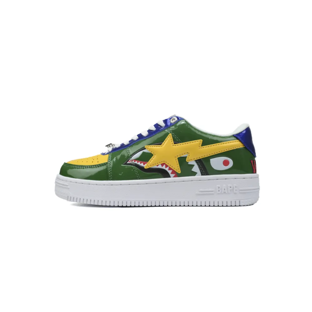 a bathing ape bape sta green shark 1h20-191-013