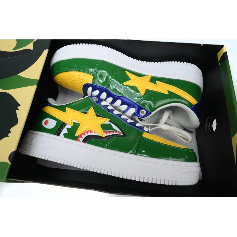 A Bathing Ape Bape Sta Green Shark 1H20-191-013 