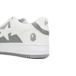 A Bathing Ape Bape Sta Low Grey White OZXSH W291 328
