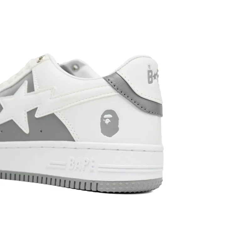 A Bathing Ape Bape Sta Low Grey White OZXSH W291 328