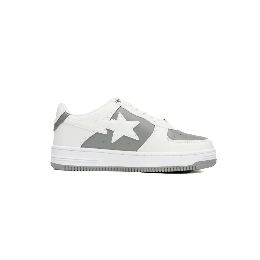 A Bathing Ape Bape Sta Low Grey White OZXSH W291 328