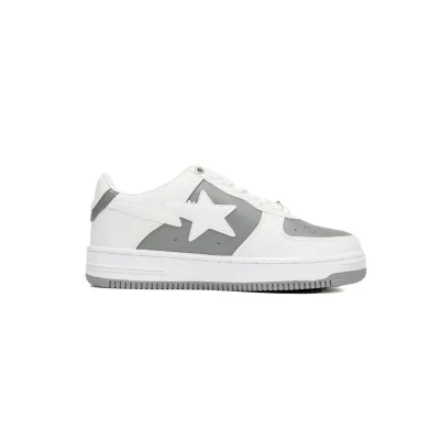A Bathing Ape Bape Sta Low Grey White OZXSH W291 328 02