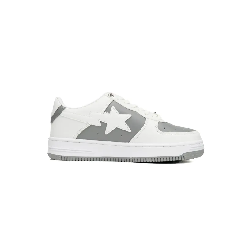 A Bathing Ape Bape Sta Low Grey White OZXSH W291 328