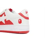 A Bathing Ape Bape Sta Low Red And White OZXSH W291 328