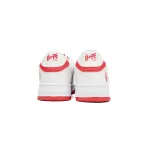 A Bathing Ape Bape Sta Low Red And White OZXSH W291 328
