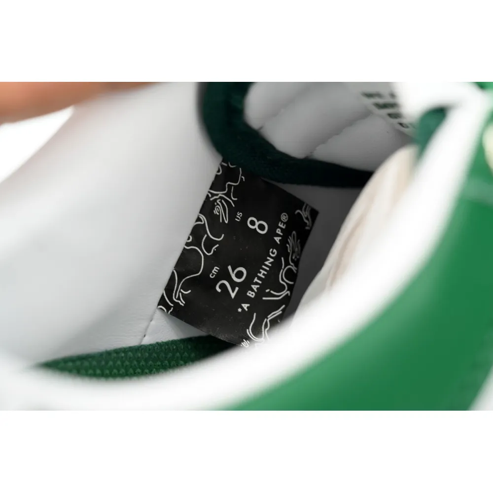 a bathing ape bape sta low white green star ozxshm 191 306m