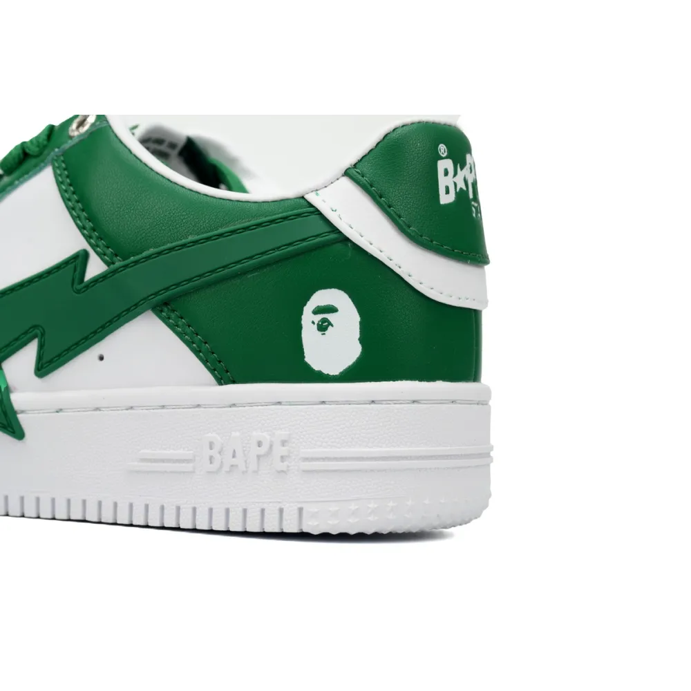 a bathing ape bape sta low white green star ozxshm 191 306m