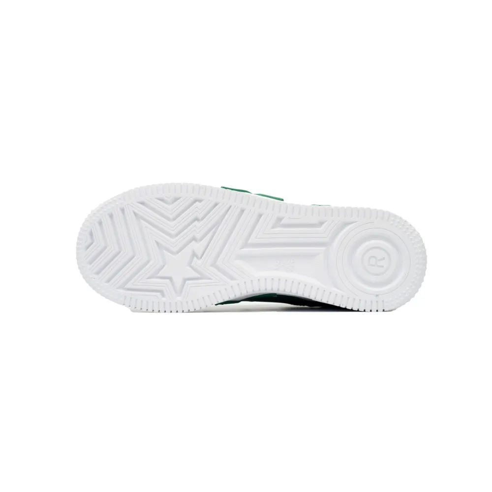 a bathing ape bape sta low white green star ozxshm 191 306m