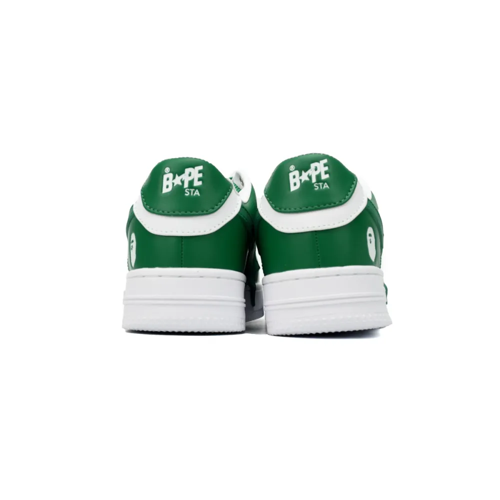 a bathing ape bape sta low white green star ozxshm 191 306m