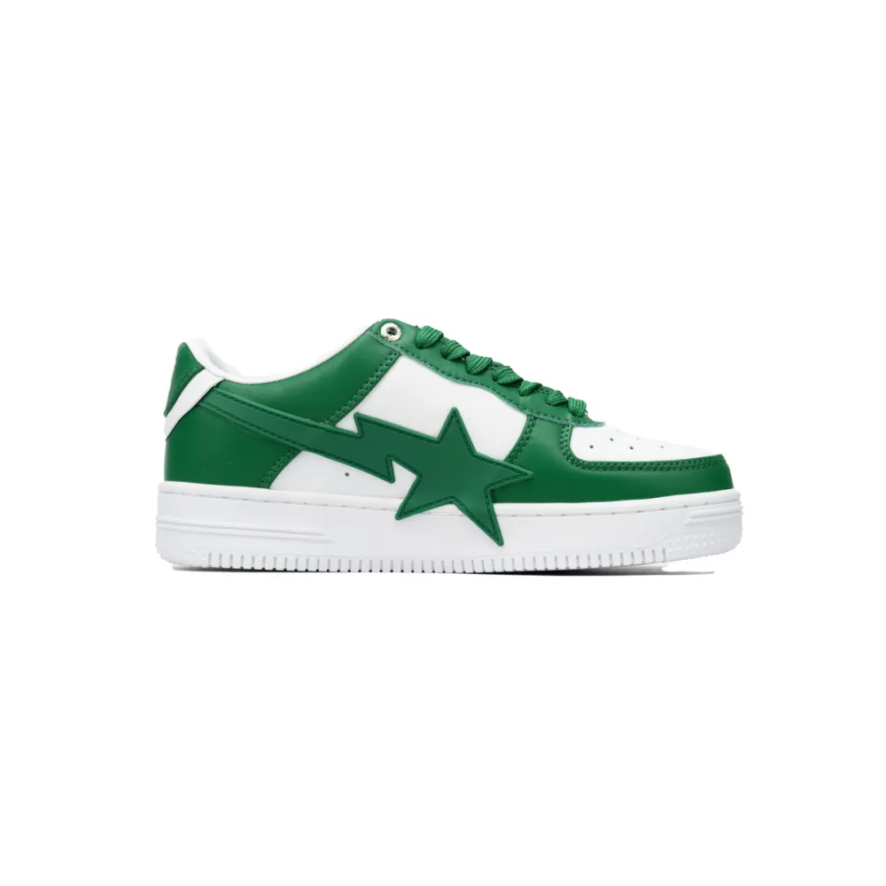 a bathing ape bape sta low white green star ozxshm 191 306m