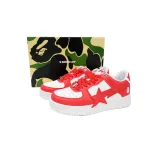 A Bathing Ape Bape Sta Low White Red Star OZXSHM 191 306M