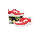 A Bathing Ape Bape Sta Low White Red Star OZXSHM 191 306M