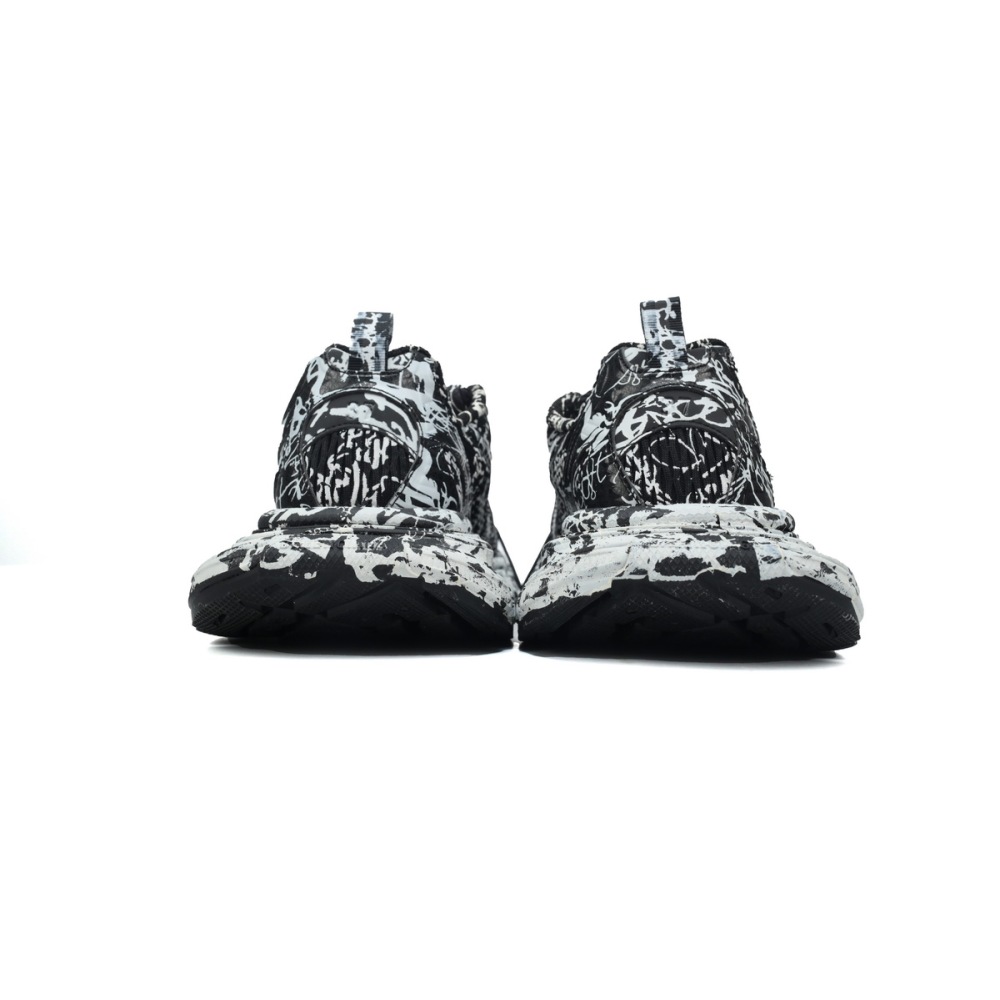 Balenciaga 3XL Sneaker Luminous Black Graffiti 734731 W3XDC 0236