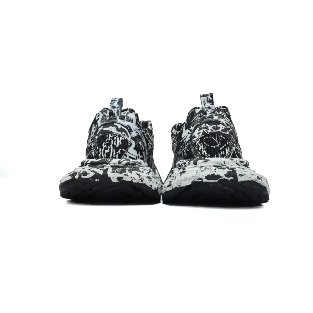 Balenciaga 3XL Sneaker Luminous Black Graffiti 734731 W3XDC 0236