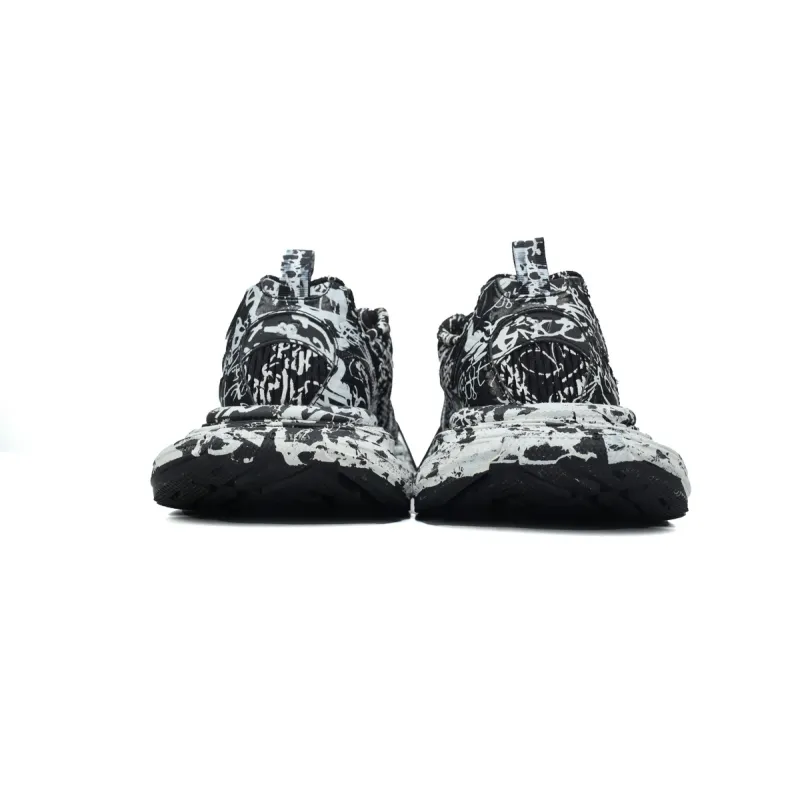 Balenciaga 3XL Sneaker Luminous Black Graffiti 734731 W3XDC 0236