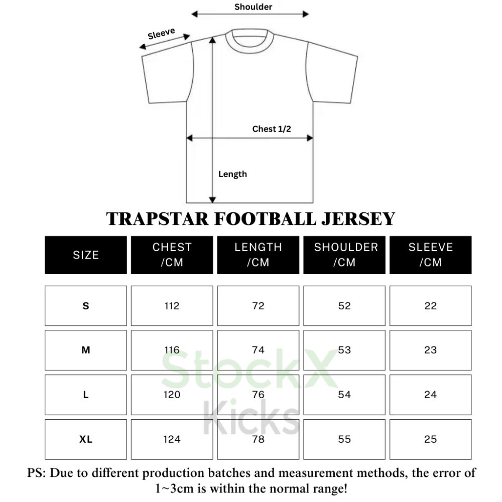 Trapstar Football Jersey T-Shirt PT950621