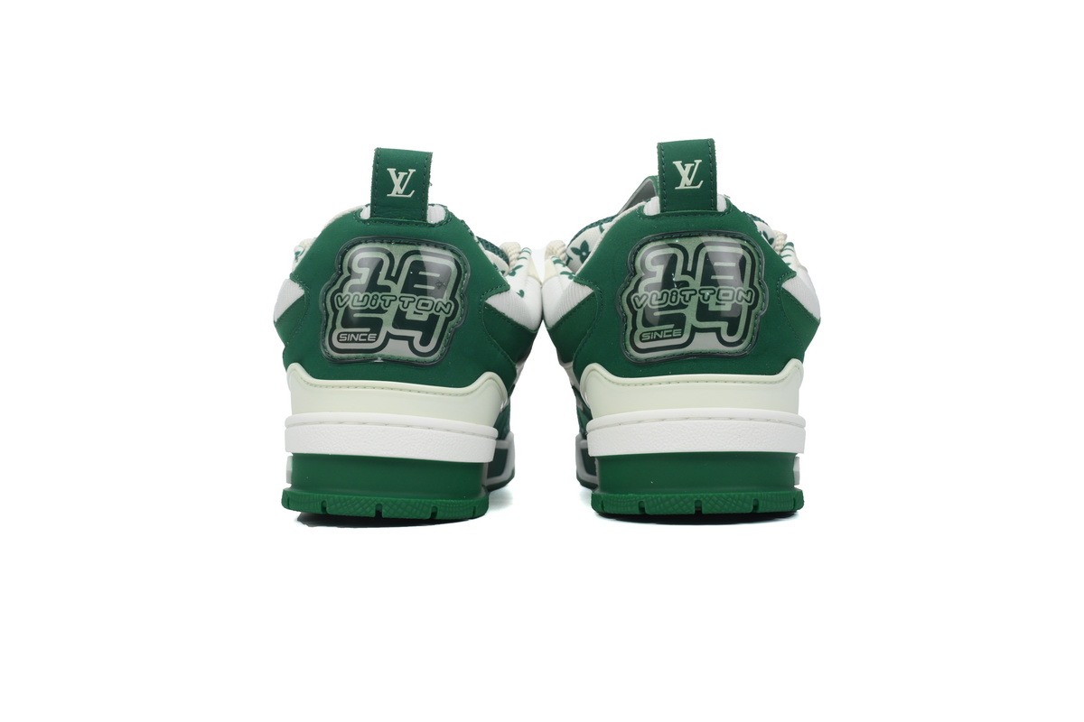 Louis Vuitton Skate Sneaker White Green 1AC520