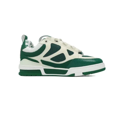 Louis Vuitton Skate Sneaker White Green 1AC520 02