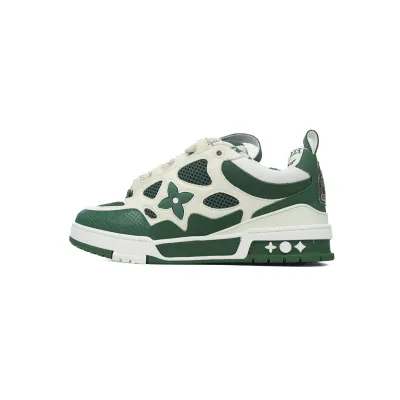 Louis Vuitton Skate Sneaker White Green 1AC520 01