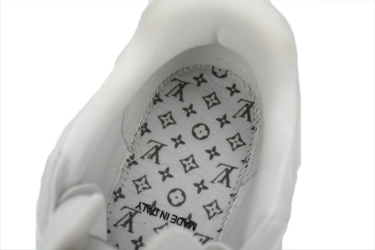 Louis Vuitton Trainer Sneaker All Alligator Leather Grey White