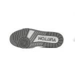 Louis Vuitton Trainer Sneaker All Alligator Leather Grey White