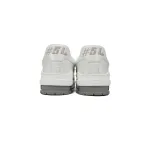 Louis Vuitton Trainer Sneaker All Alligator Leather Grey White