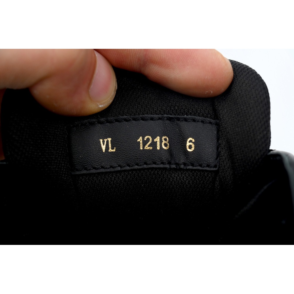 Louis Vuitton Trainer Sneaker Alligator Leather Black