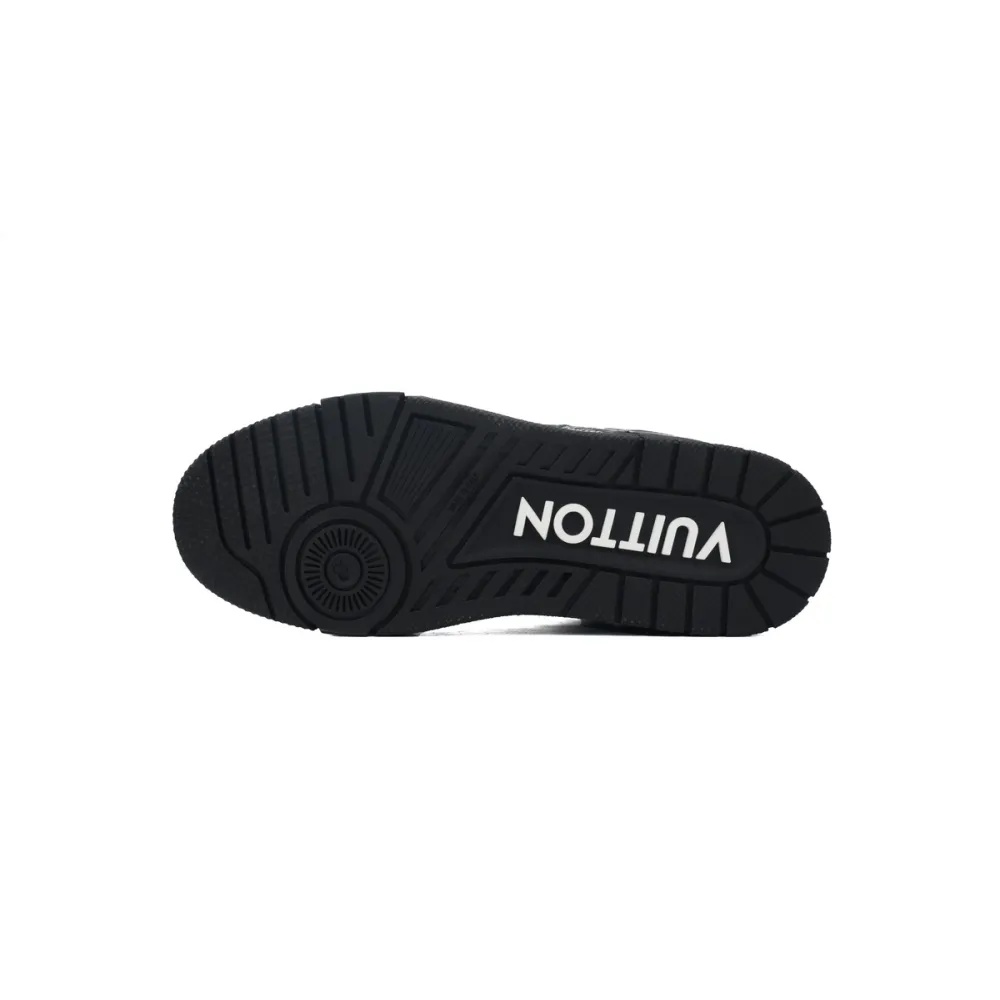 Louis Vuitton Trainer Sneaker Alligator Leather Black