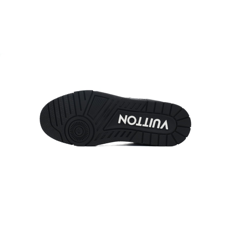 Louis Vuitton Trainer Sneaker Alligator Leather Black