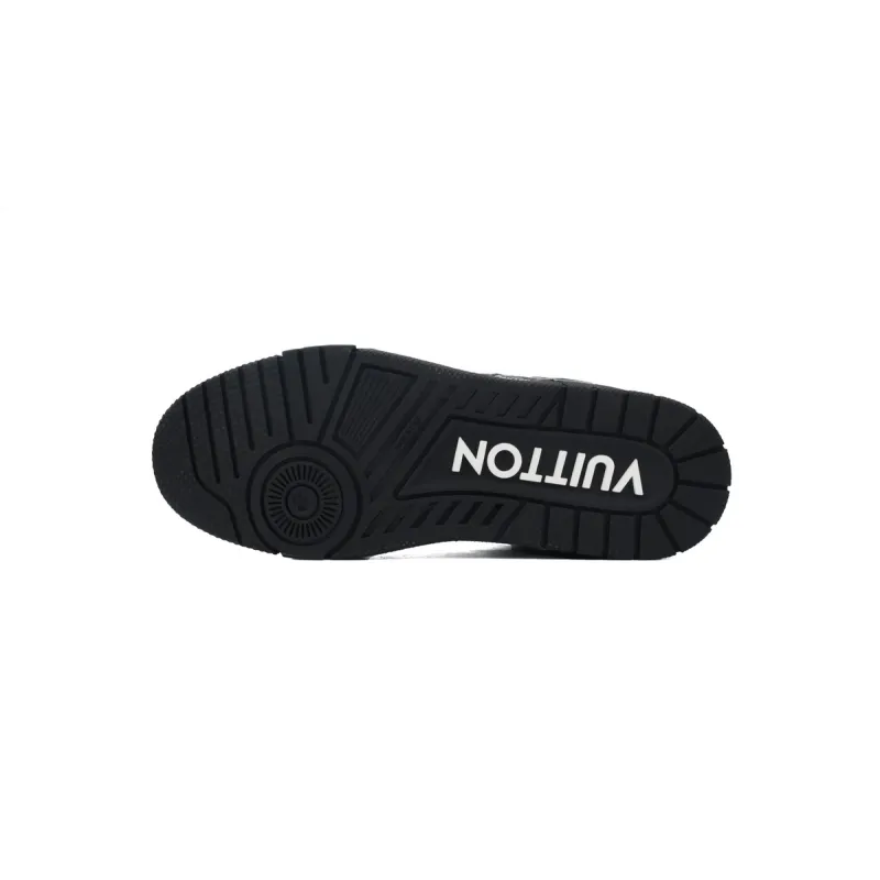 Louis Vuitton Trainer Sneaker Alligator Leather Black