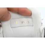 Louis Vuitton Trainer Sneaker Alligator Leather Tongue White Black