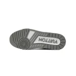 Louis Vuitton Trainer Sneaker Alligator Leather White Gray
