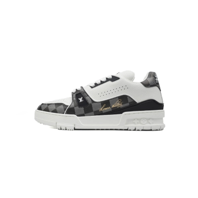Louis Vuitton Trainer Sneaker Golf White Black 01